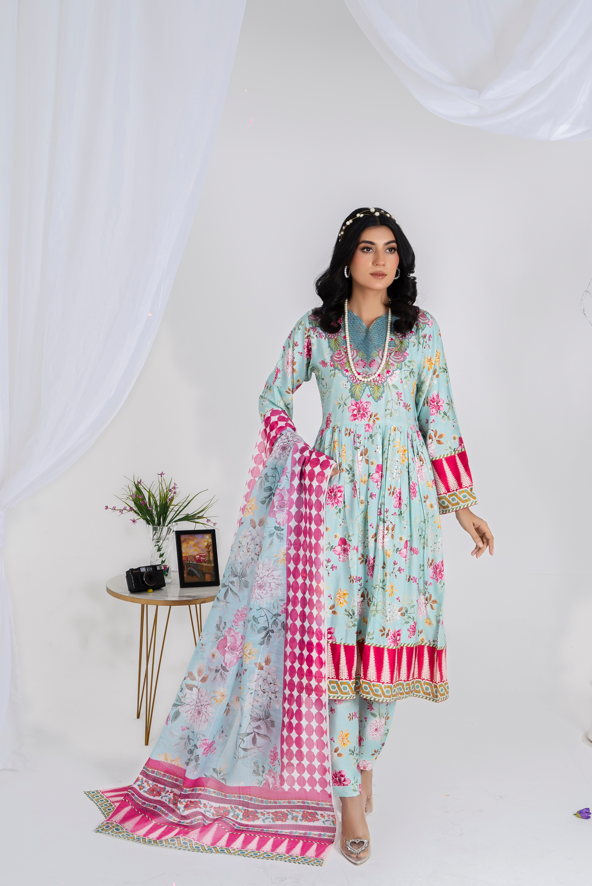 3 piece lawn suit