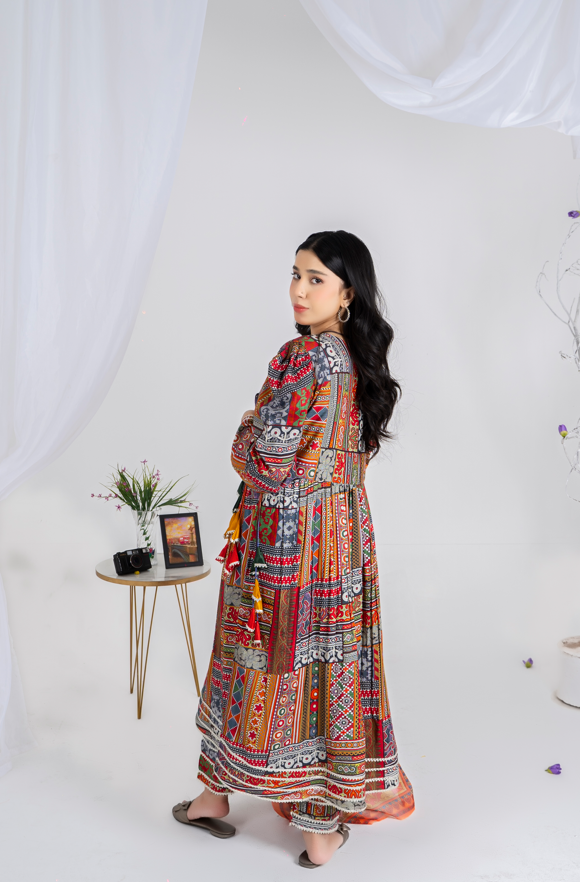 3 piece suit Lawn jhorjhat dupatta