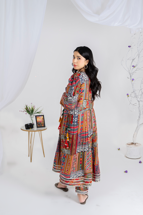 3 piece suit Lawn jhorjhat dupatta