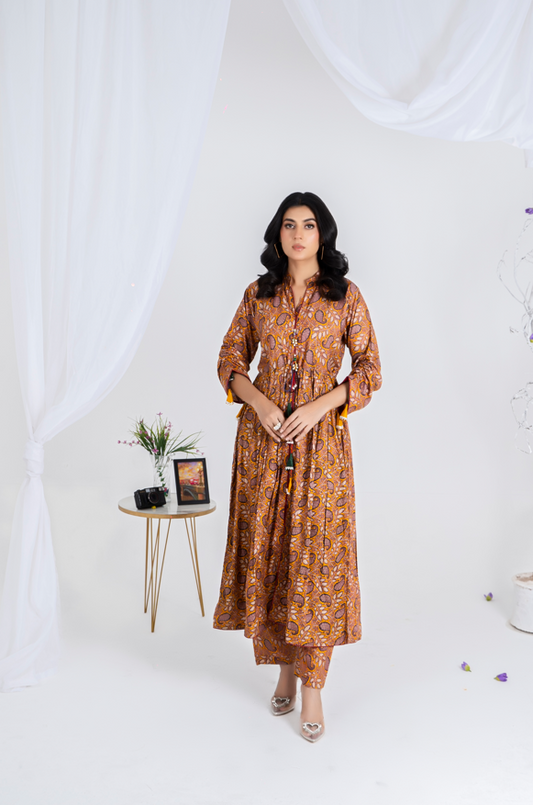 3 piece lawn suit with geogertte dupatta