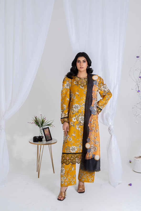 3 piece suit embroidered