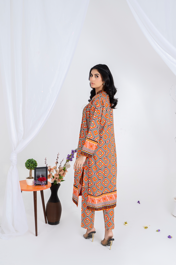 2 piece lawn suit