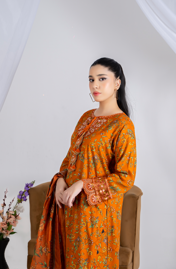 3 piece suit embroidered
