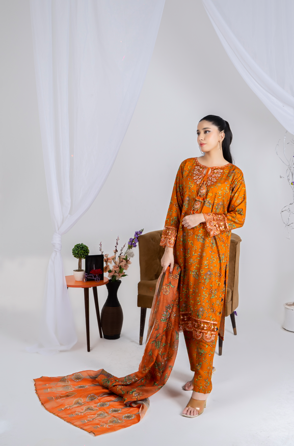 3 piece suit embroidered