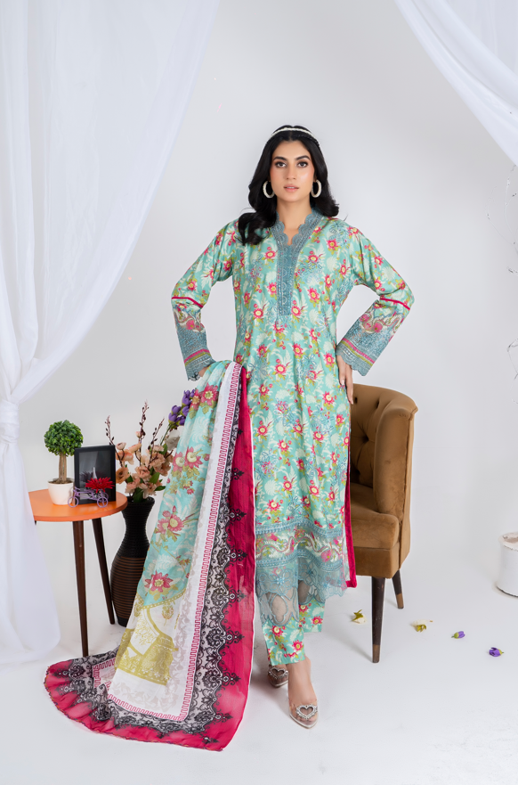 3 piece suit embroidered