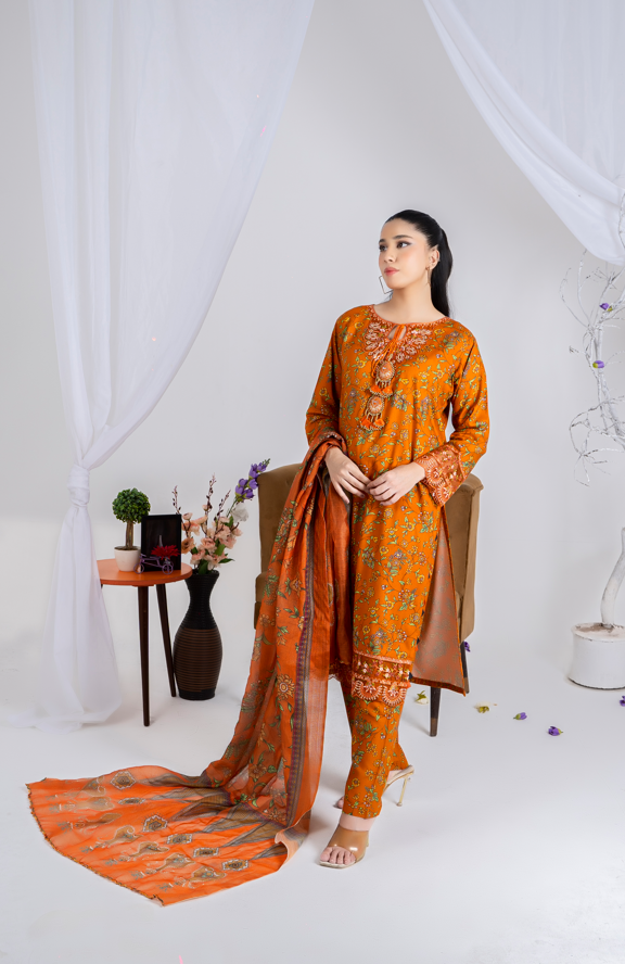 3 piece suit embroidered