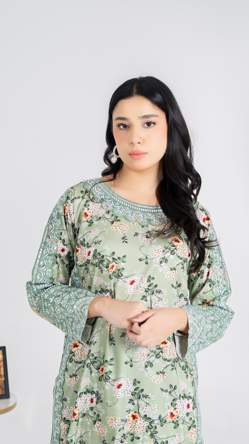 3 piece suit organza dupatta