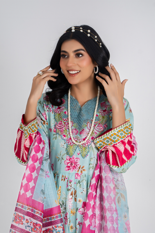 3 piece lawn suit