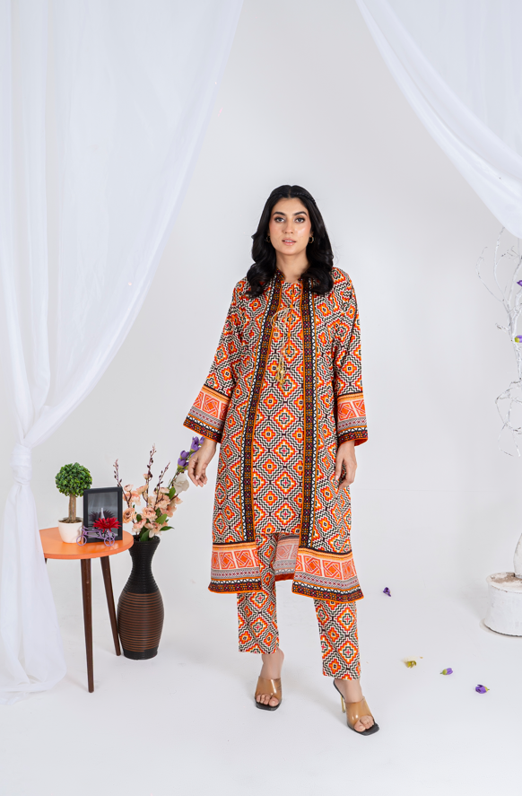 2 piece lawn suit